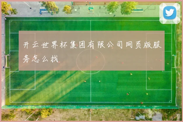 开云世界杯集团有限公司网页版服务怎么找